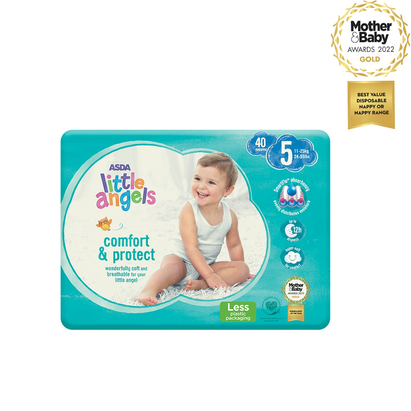 ASDA Little Angels Comfort & Protect Nappies