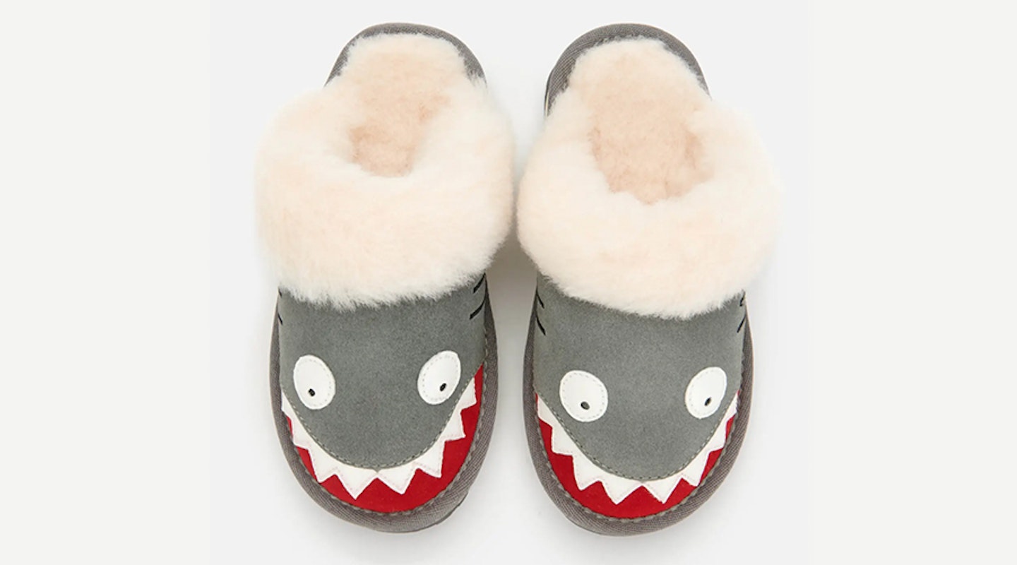 EMU Australia Kids' Little Creatures Shark Slippers