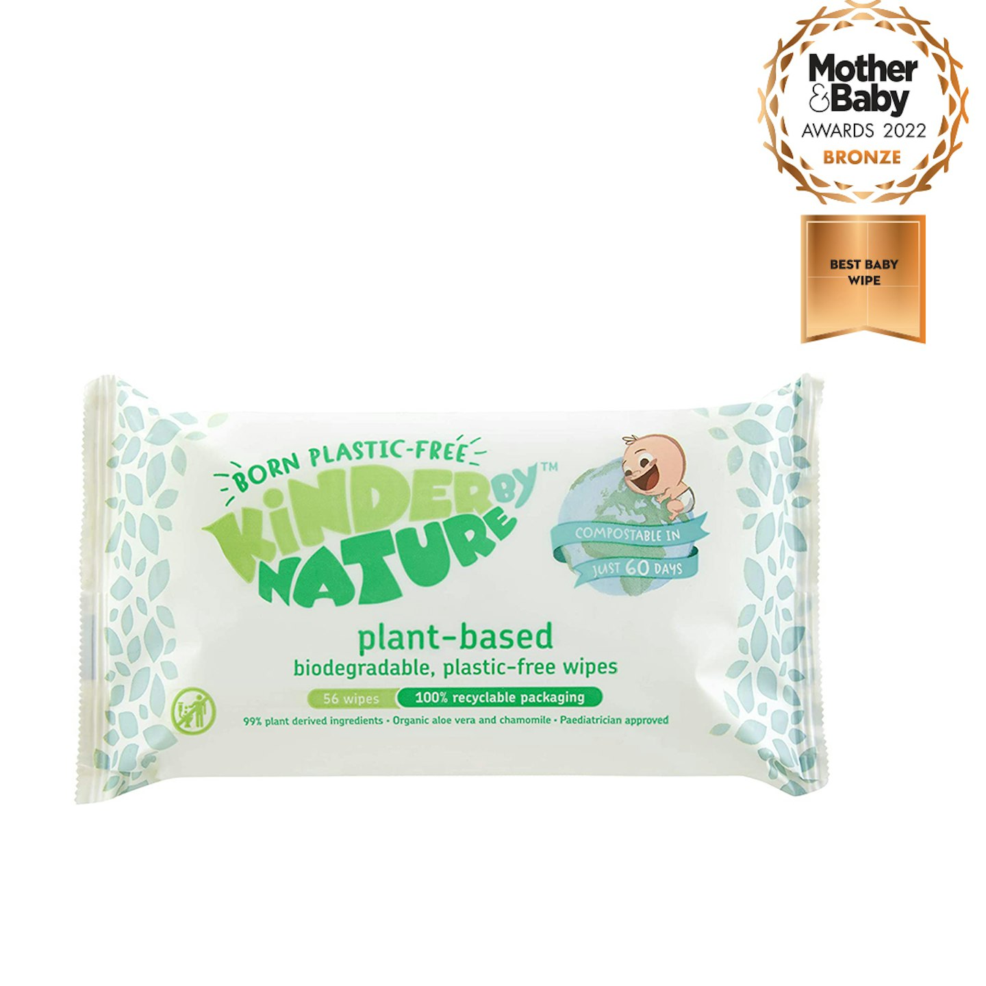 Kinder by NATURE Plant-based baby wipes from Jackson Reece