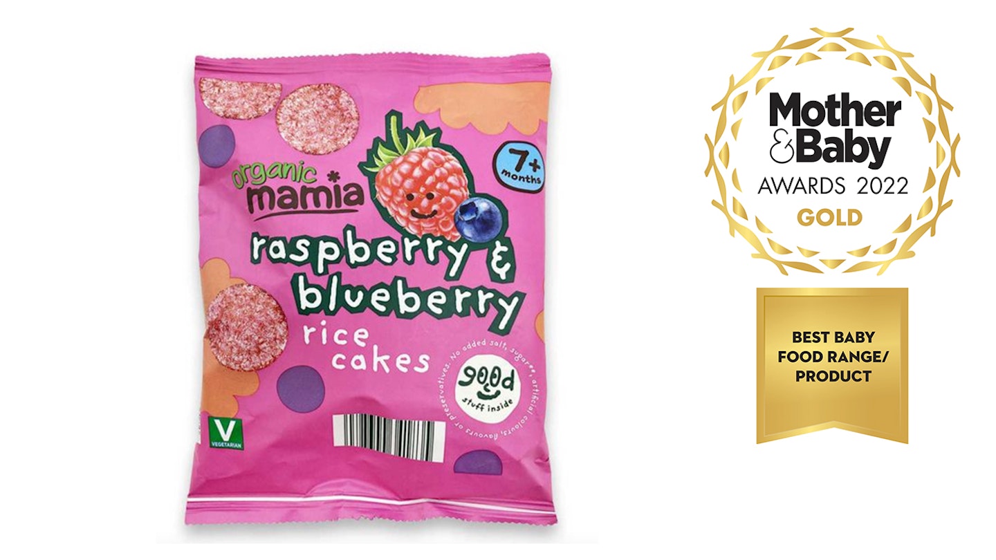 Aldi Mamia Junior's Mini Rice Cakes - Raspberry Blueberry