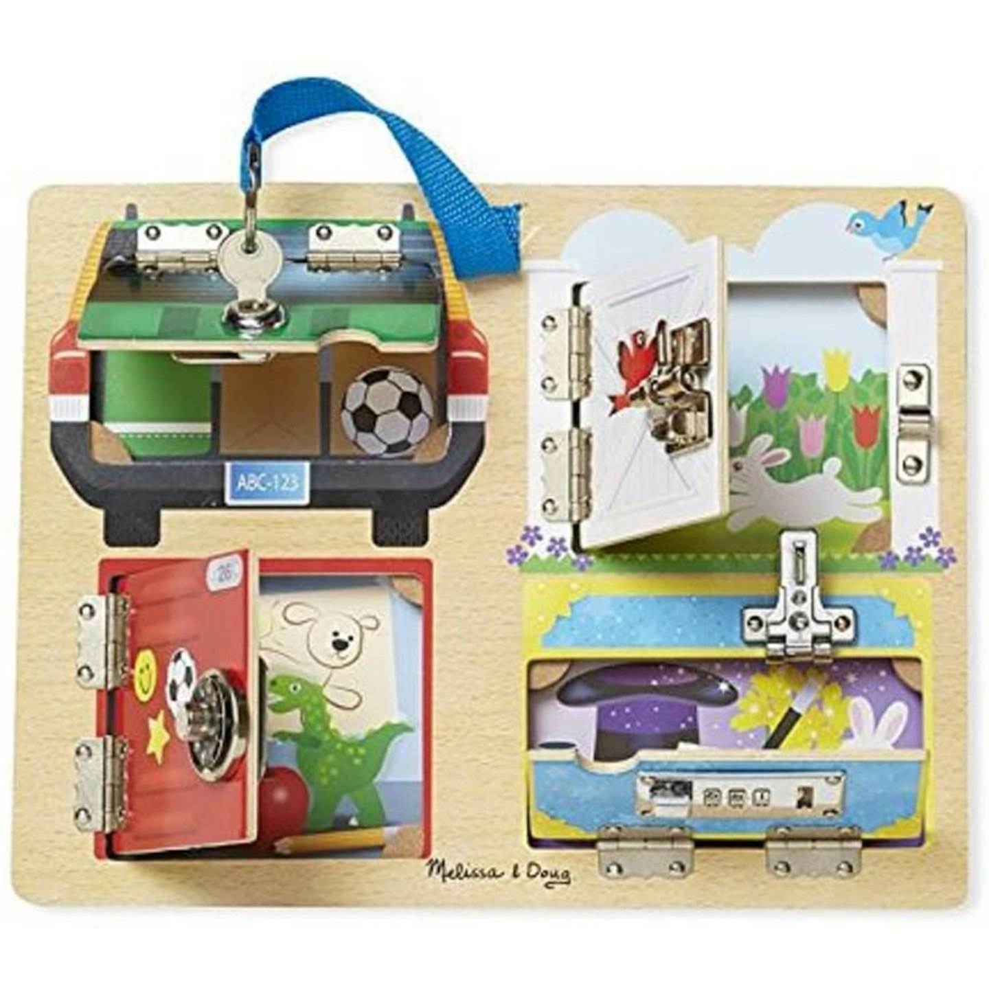 Melissa-Doug-Lock-and-Latch-Board-Developmental-Toy