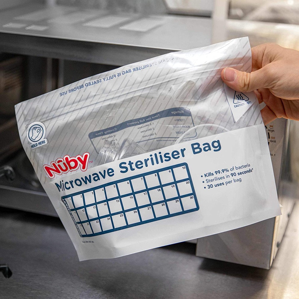 travel steriliser bags no microwave