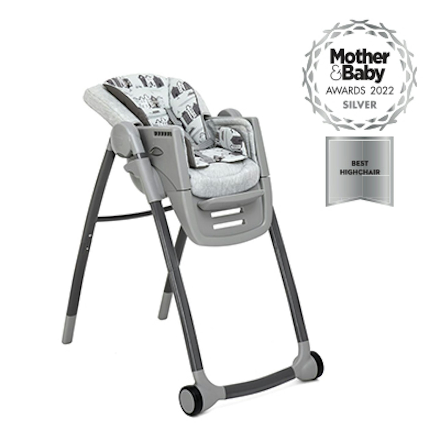 silver highchair