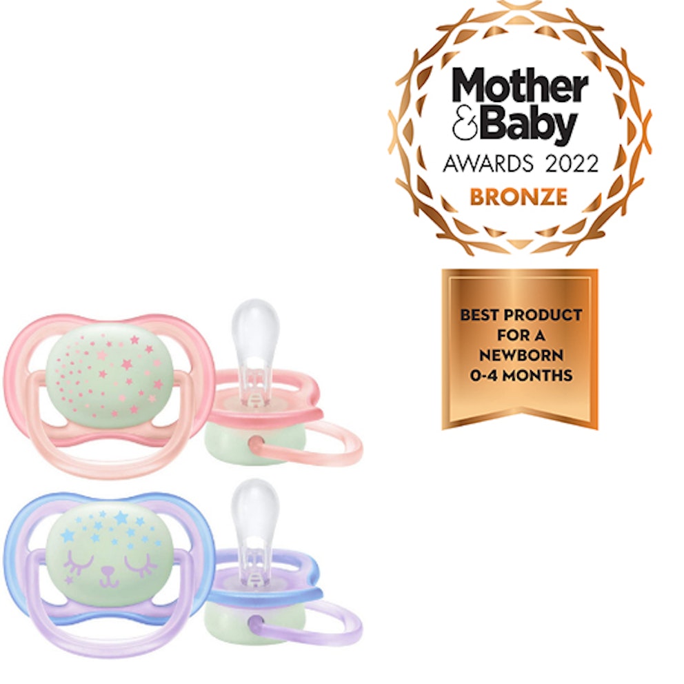 Philips Avent Soothers, 06m Ultra Air Night Soother