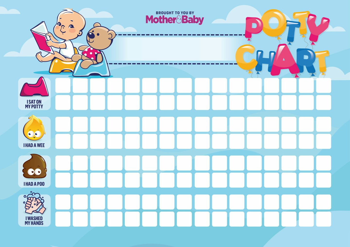 Potty training chart