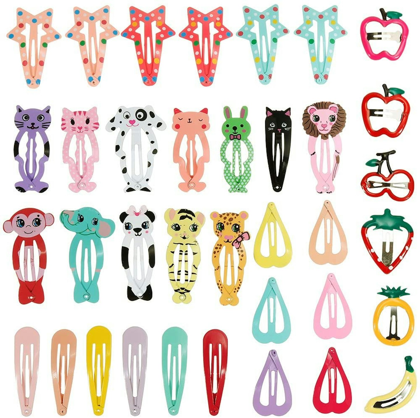 36pcs Cartoon Clips