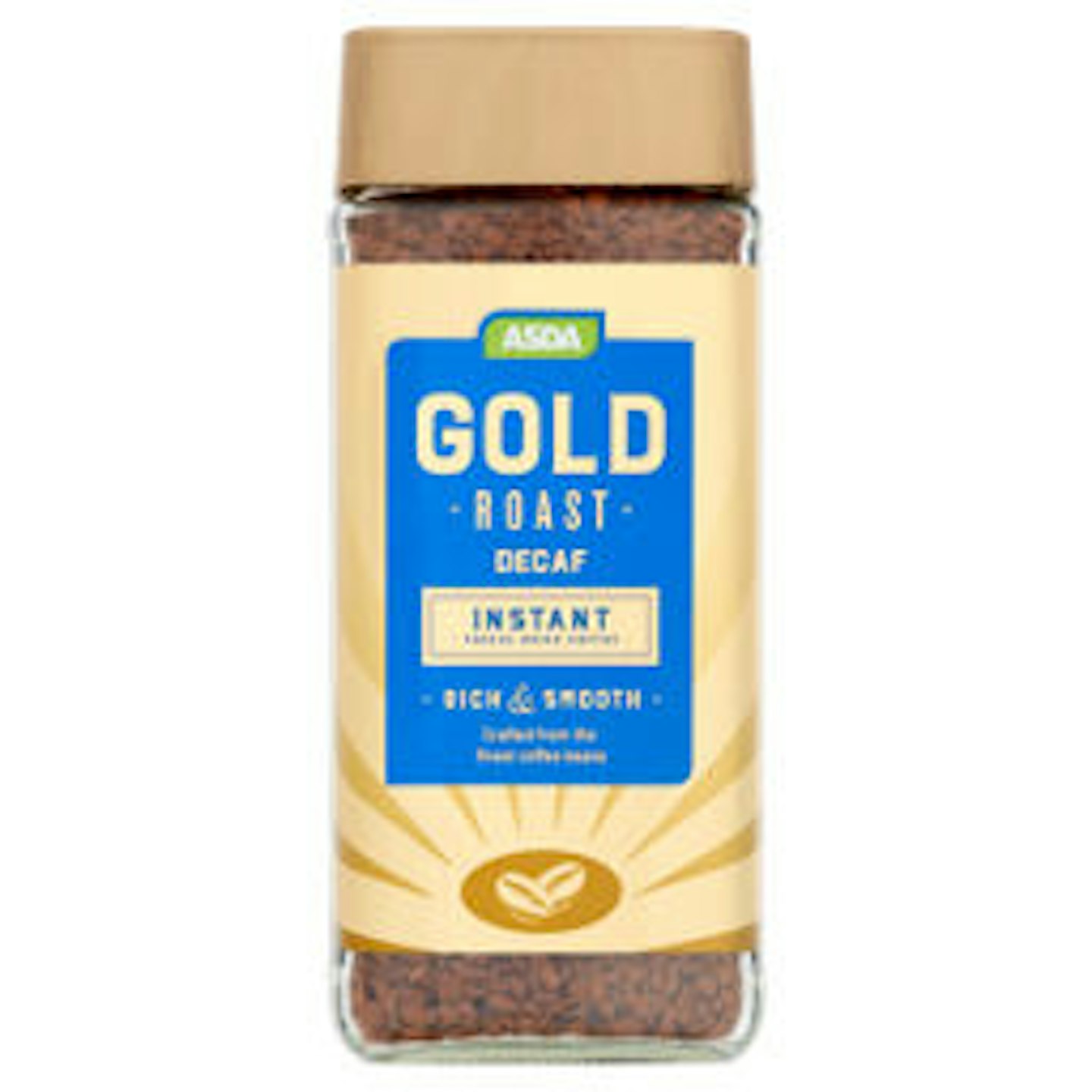 ASDA Freeze Dried Instant Coffee Decaffeinated Gold Roast
