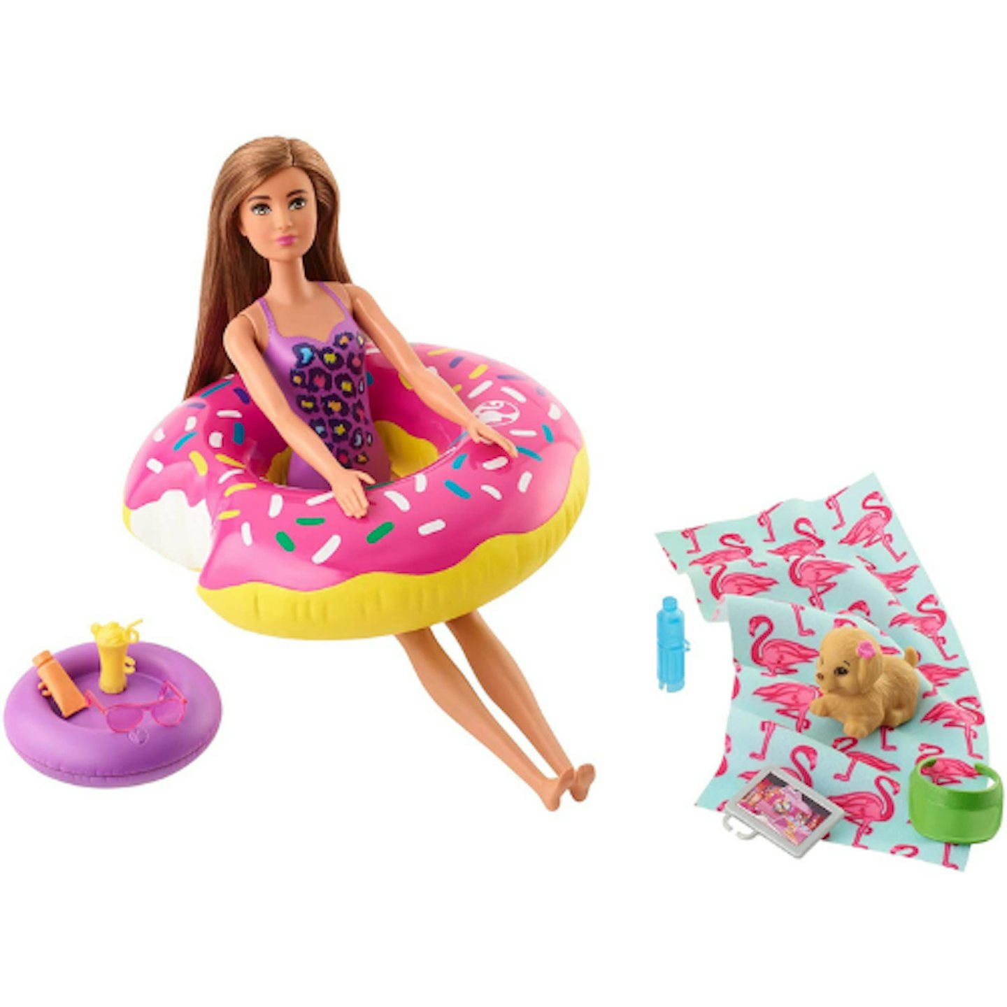 Barbie FXG38 Outdoor Furniture Set with Donut Floatie