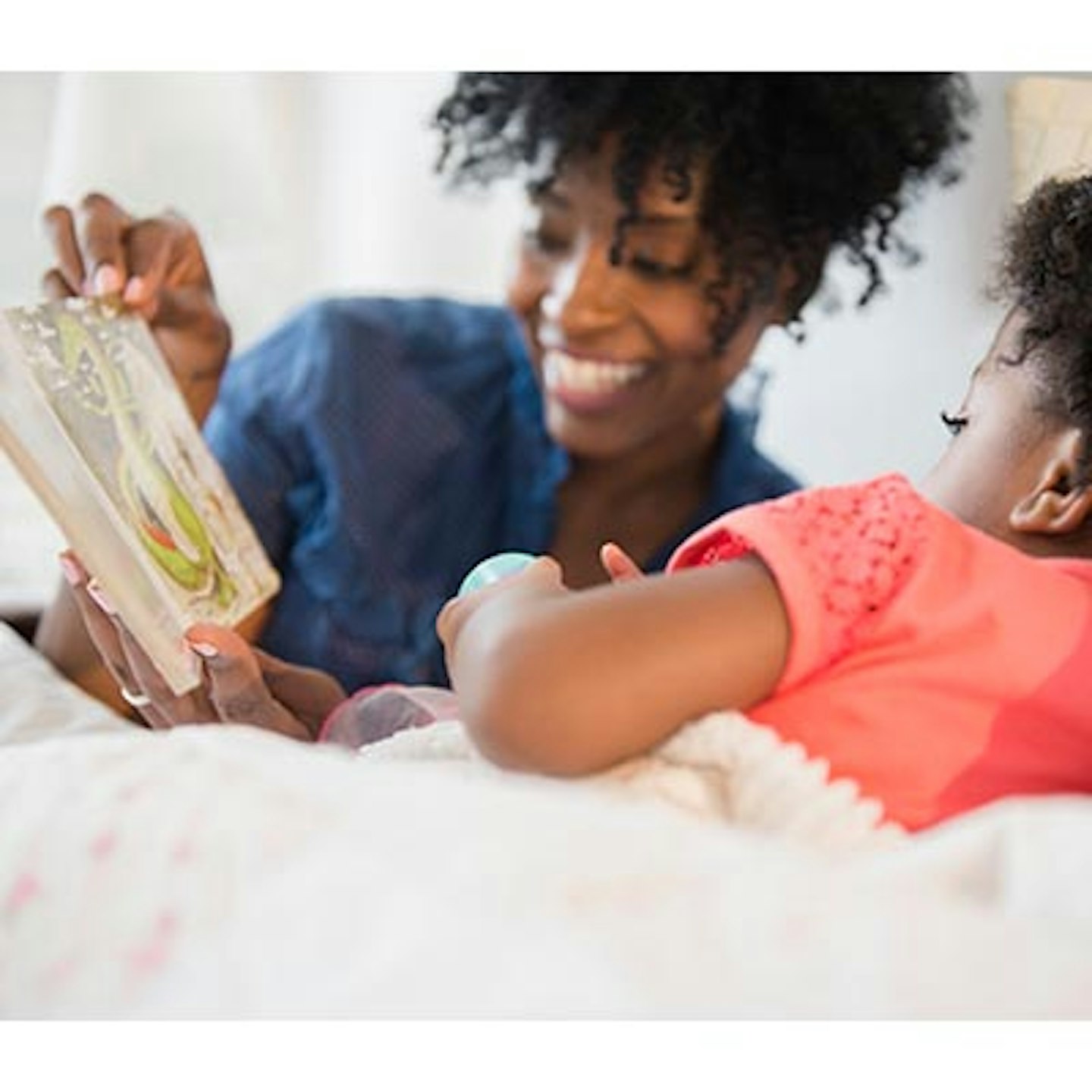 mum reading a bedtime story