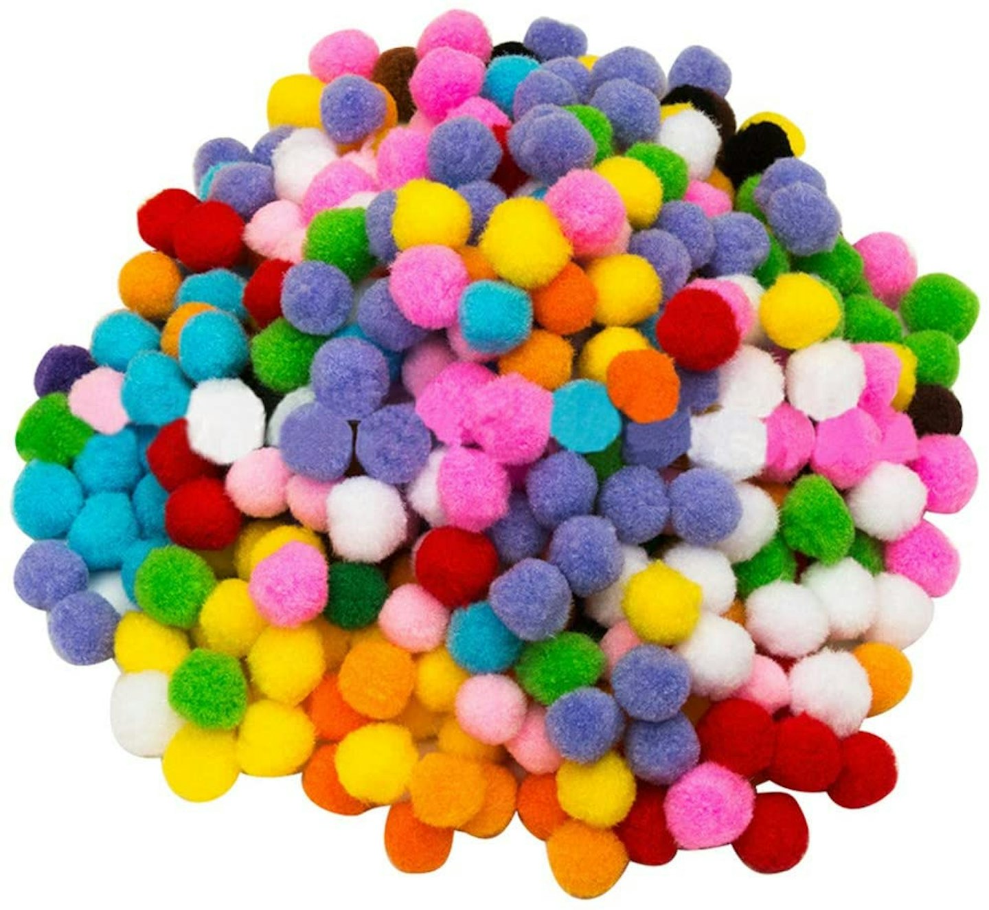 Colourful pom poms