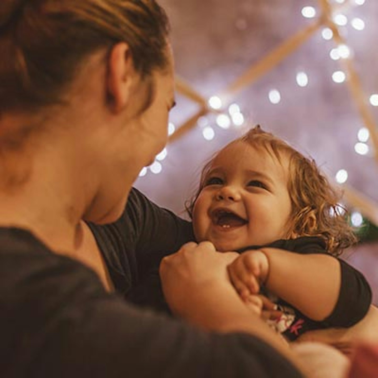 mum making baby laugh
