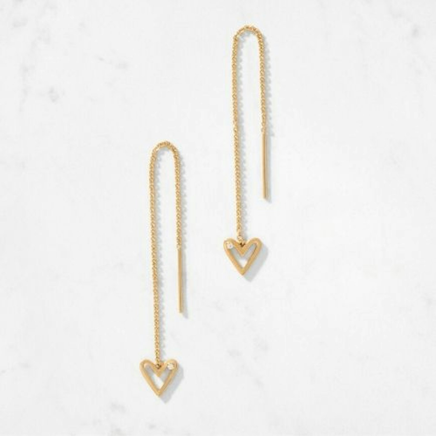 Heartbeat Threader Earrings