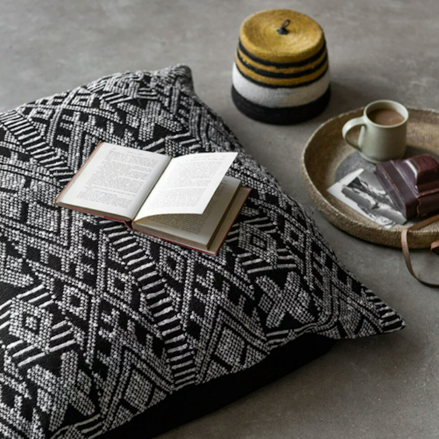 Aztec Knit Floor Cushion