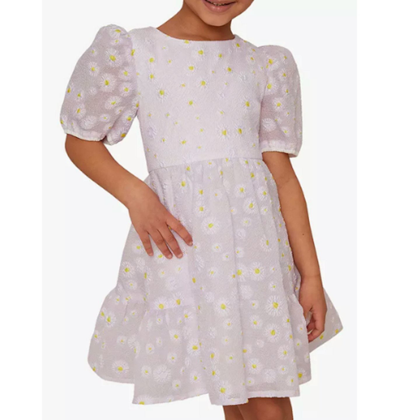 Chi Chi London Kids' Daisy Puff Sleeve Dress