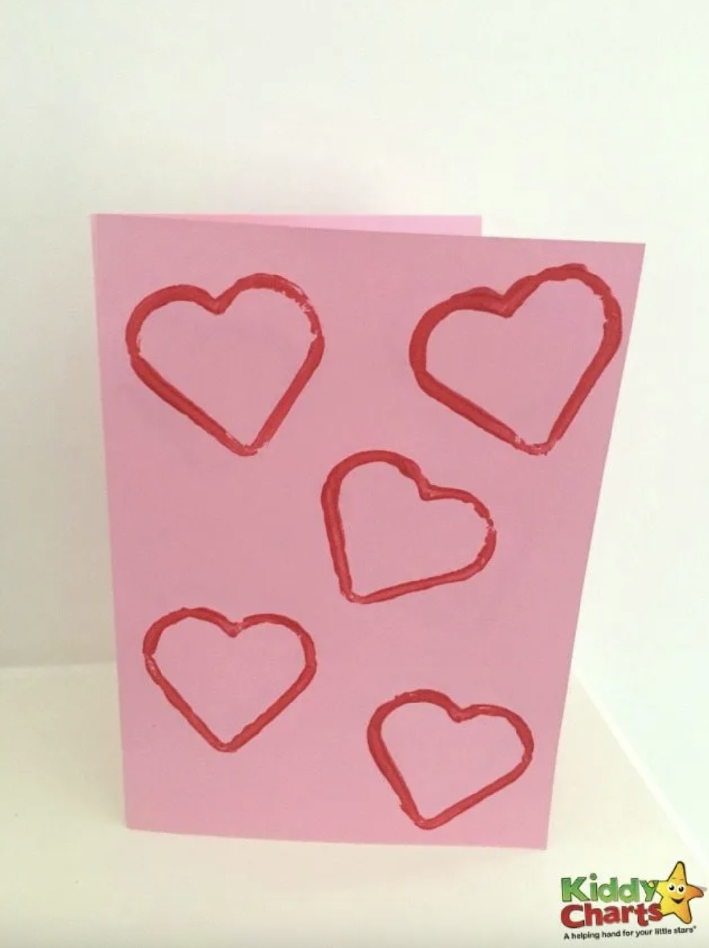 Easy heart Valentine card 
