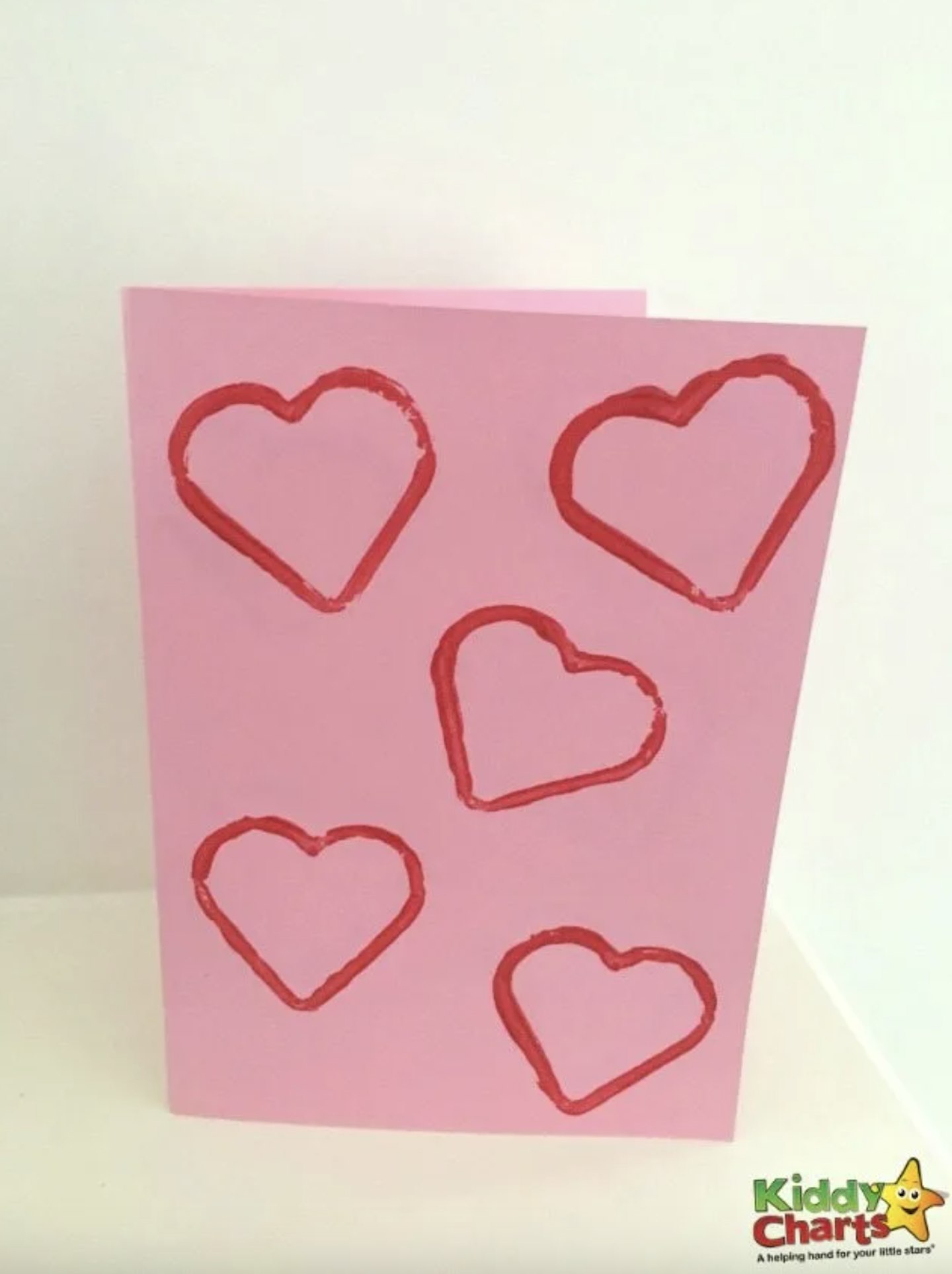 Easy heart Valentine card