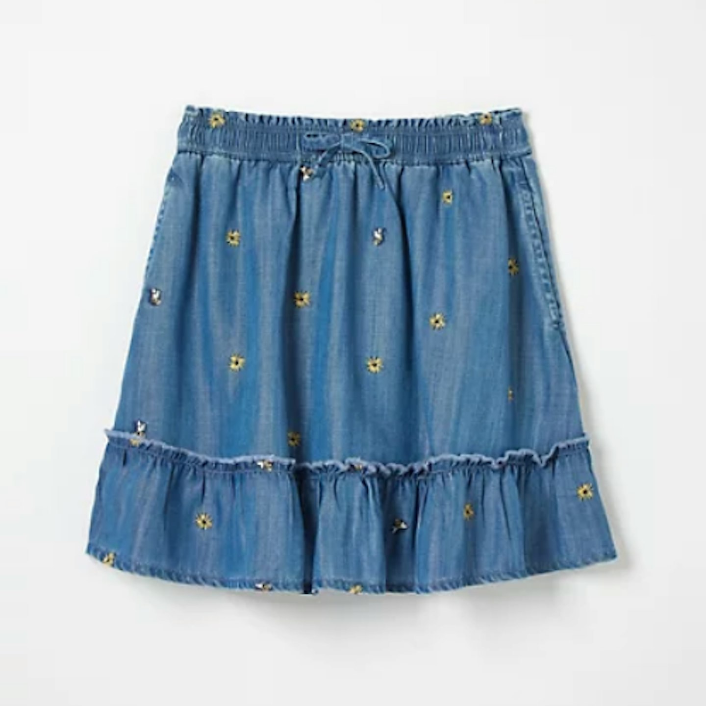 Fatface Mini Pure Cotton Sunflower Skirt