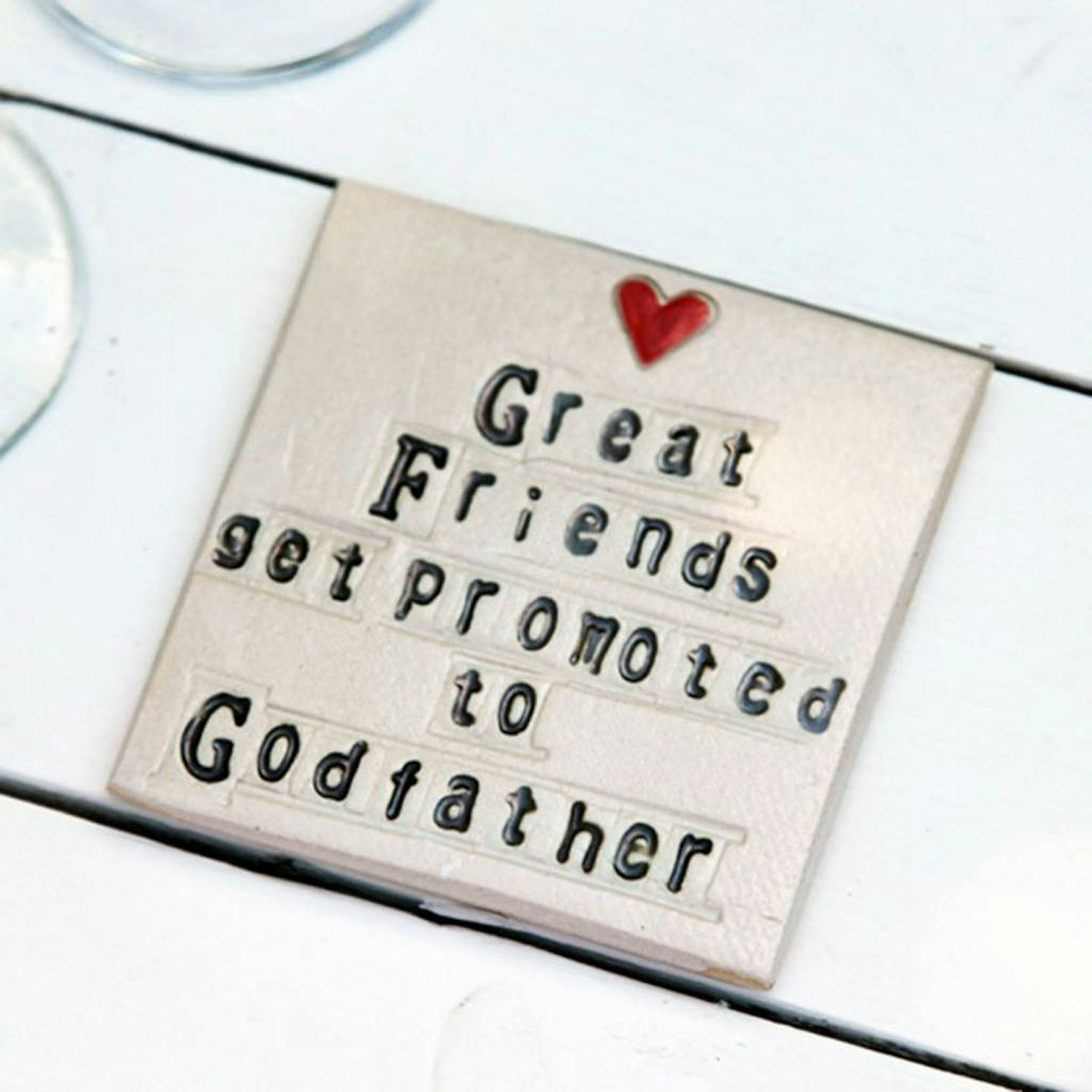 Best gifts for godparents Godparent Ceramic Coaster