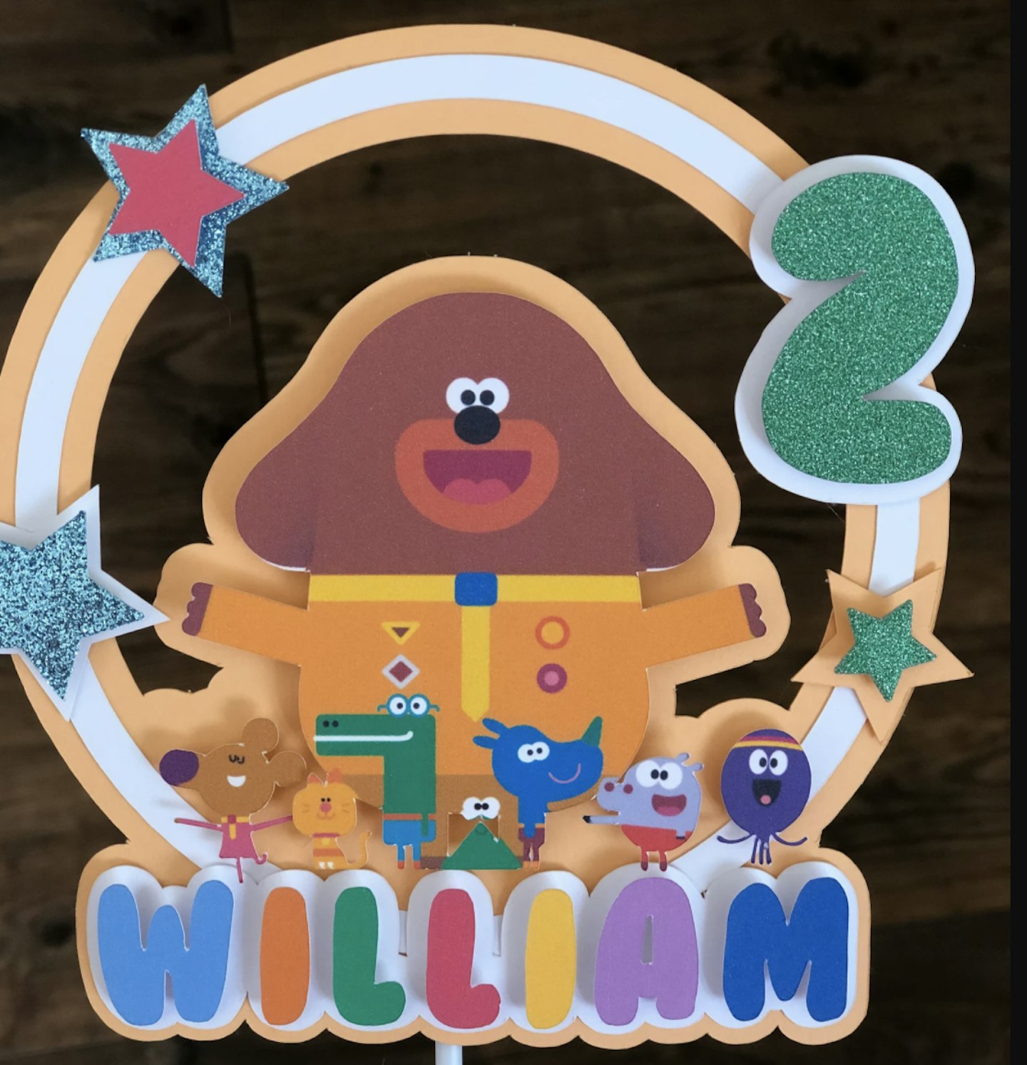 Hey Duggee Personalised 3D cake topper