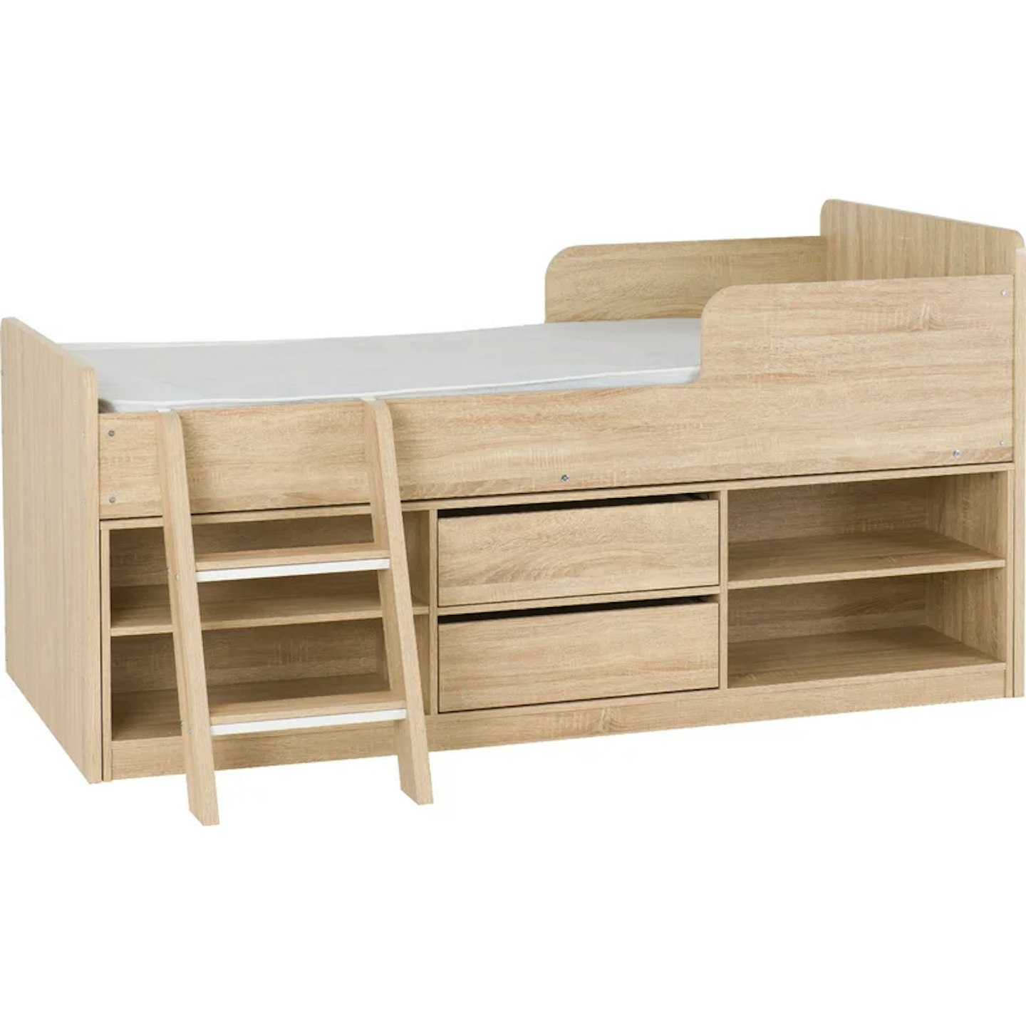 Isabelle & Max Byron Single (3') Loft Bed with Shelves by Isabelle & Max