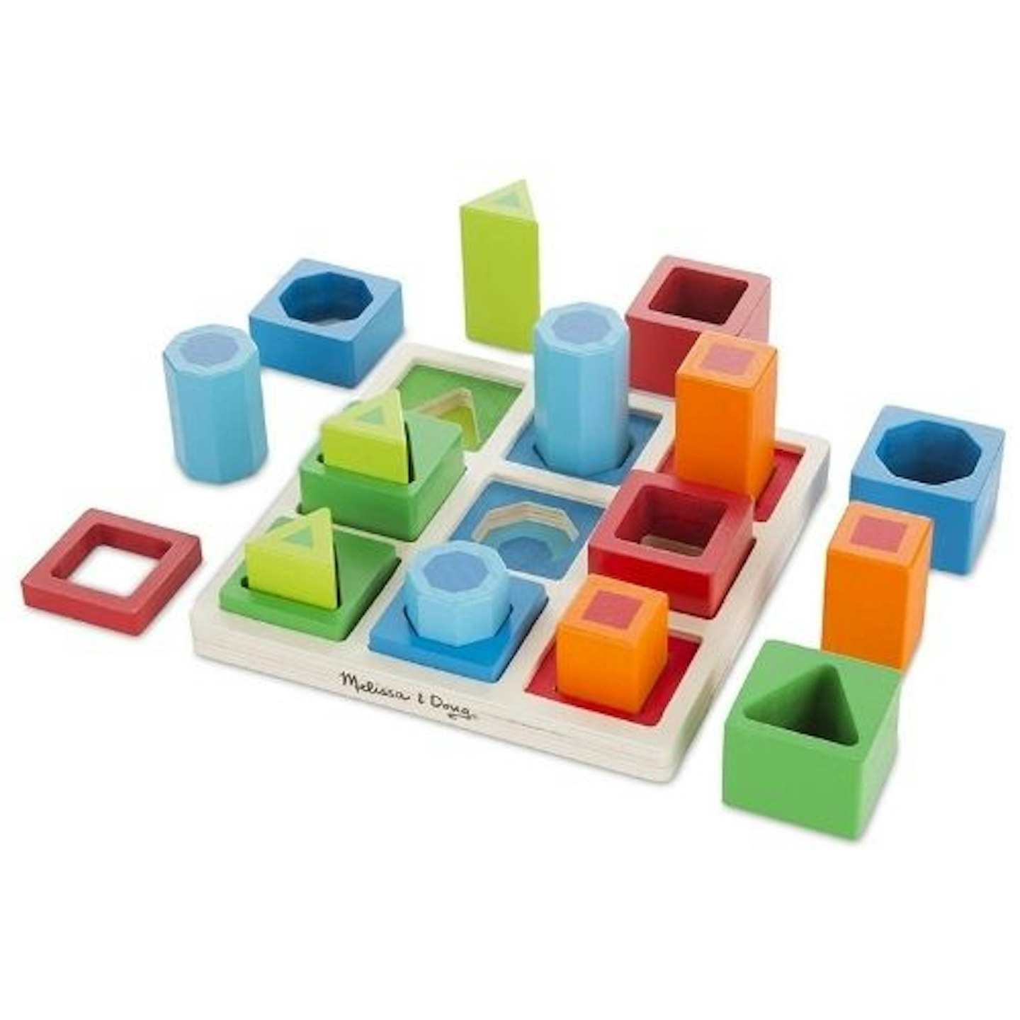  Melissa & Doug Shape Sequence Wooden Sorting Set and Educational Toy