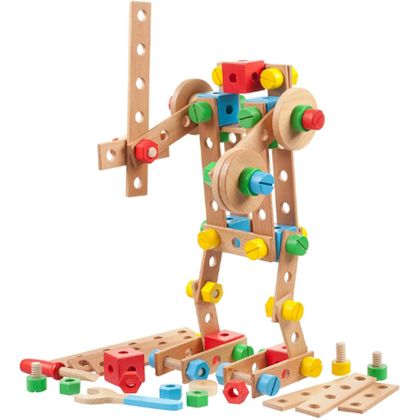 Tidlo Wooden Construction Toys Bundle, Pretend Play Sets