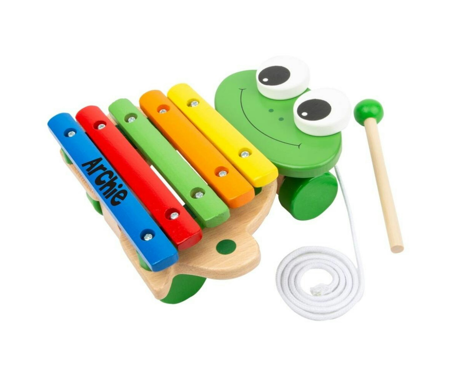 Child's Frog Shaped Pull Along Xylophone