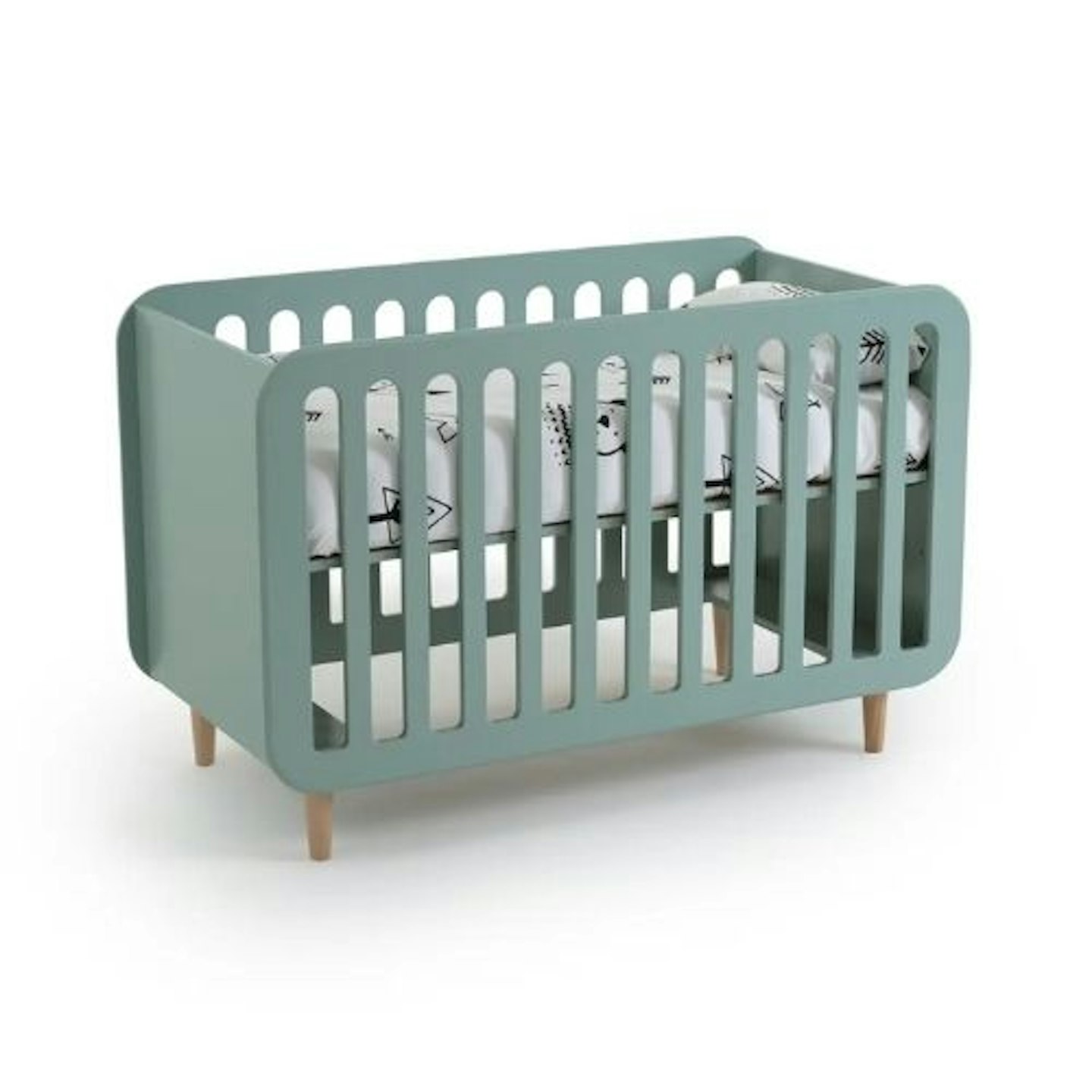 twin nursery ideas, inspiration for nurseries, twins - grey-green crib