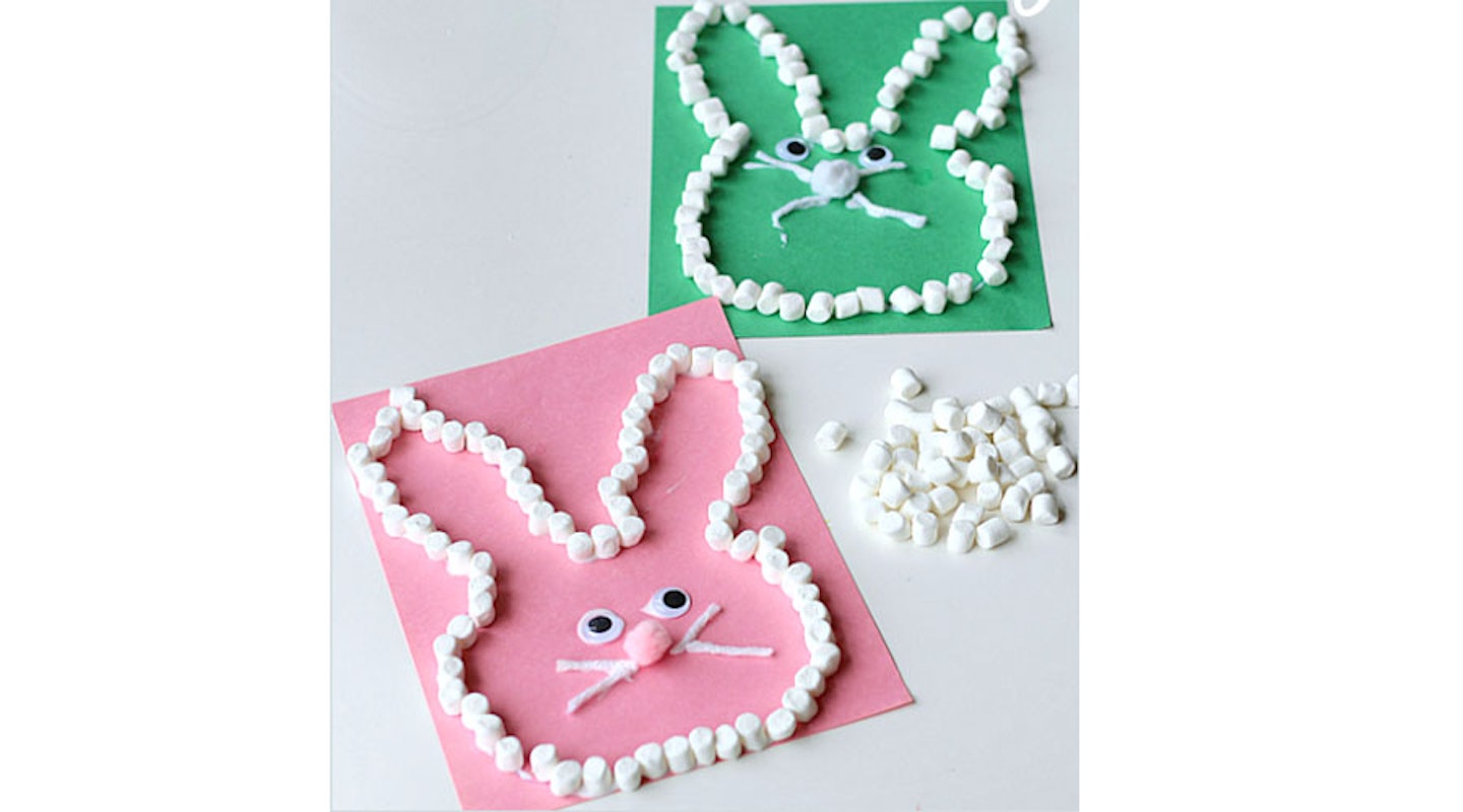easter crafts marshmellow bunny