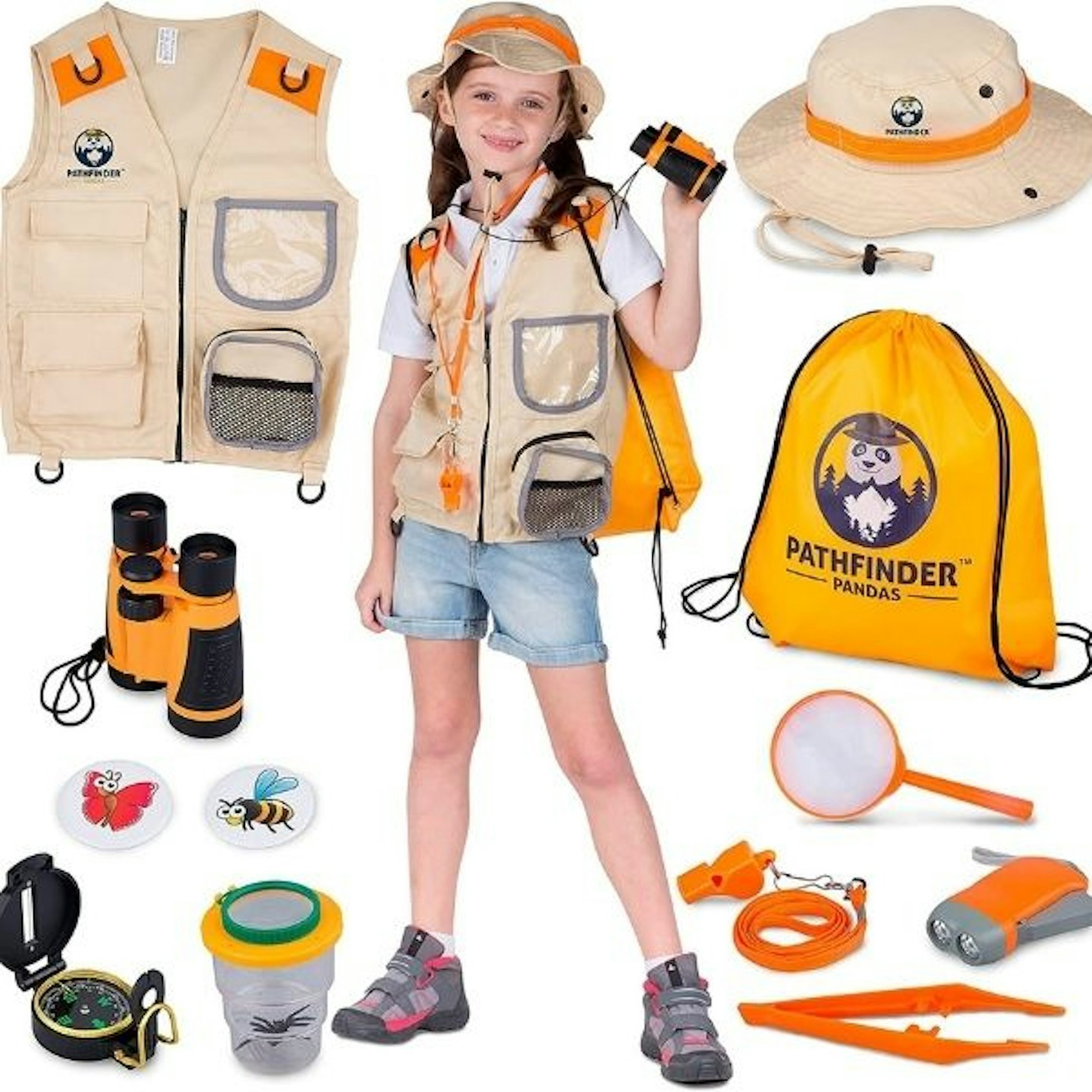 Kids Explorer Kit with Safari Vest & Hat 