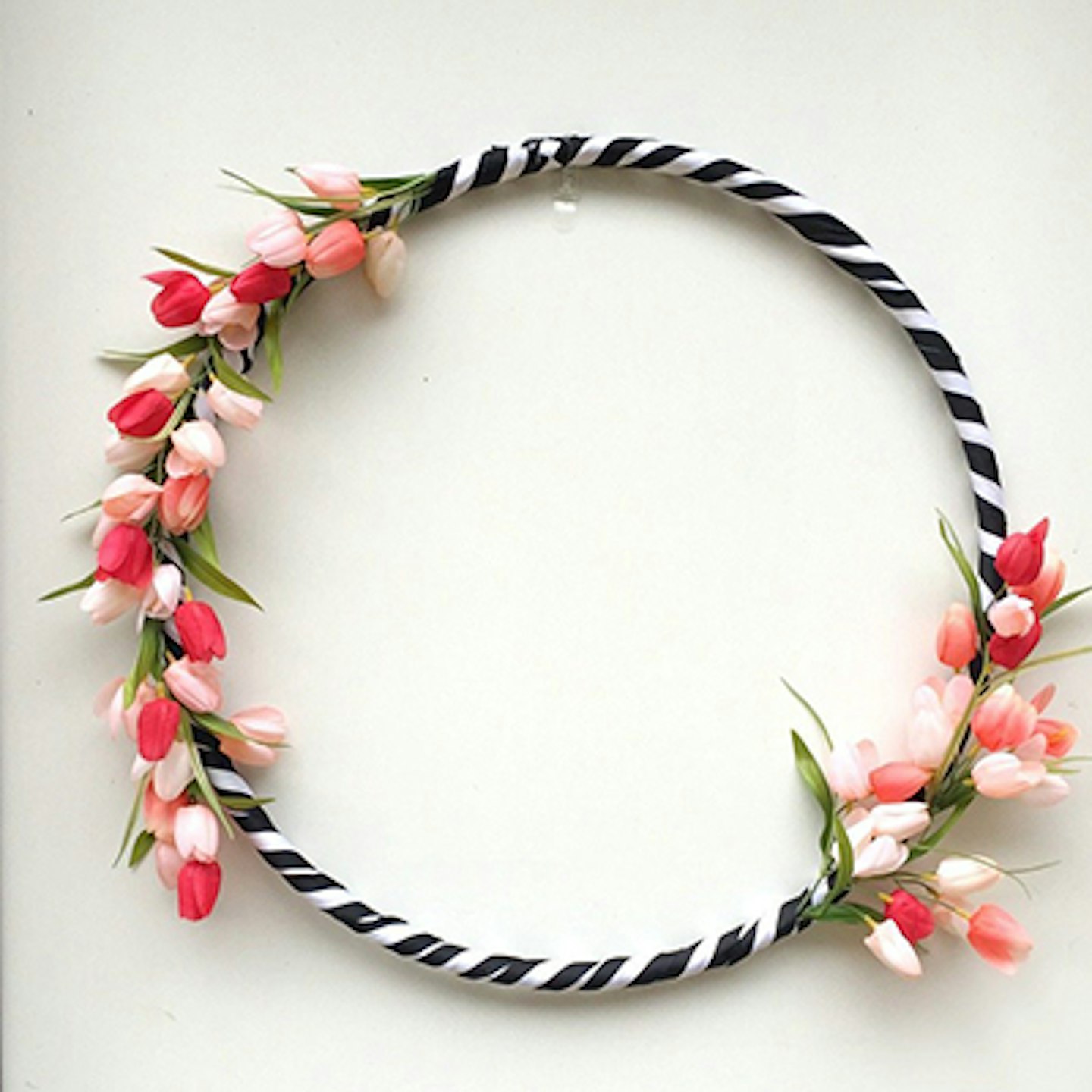 hula hoop wreath