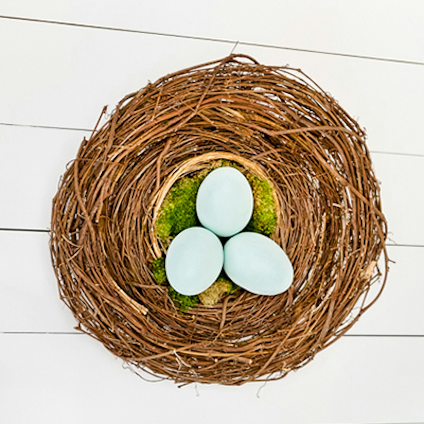 nest easter wreath