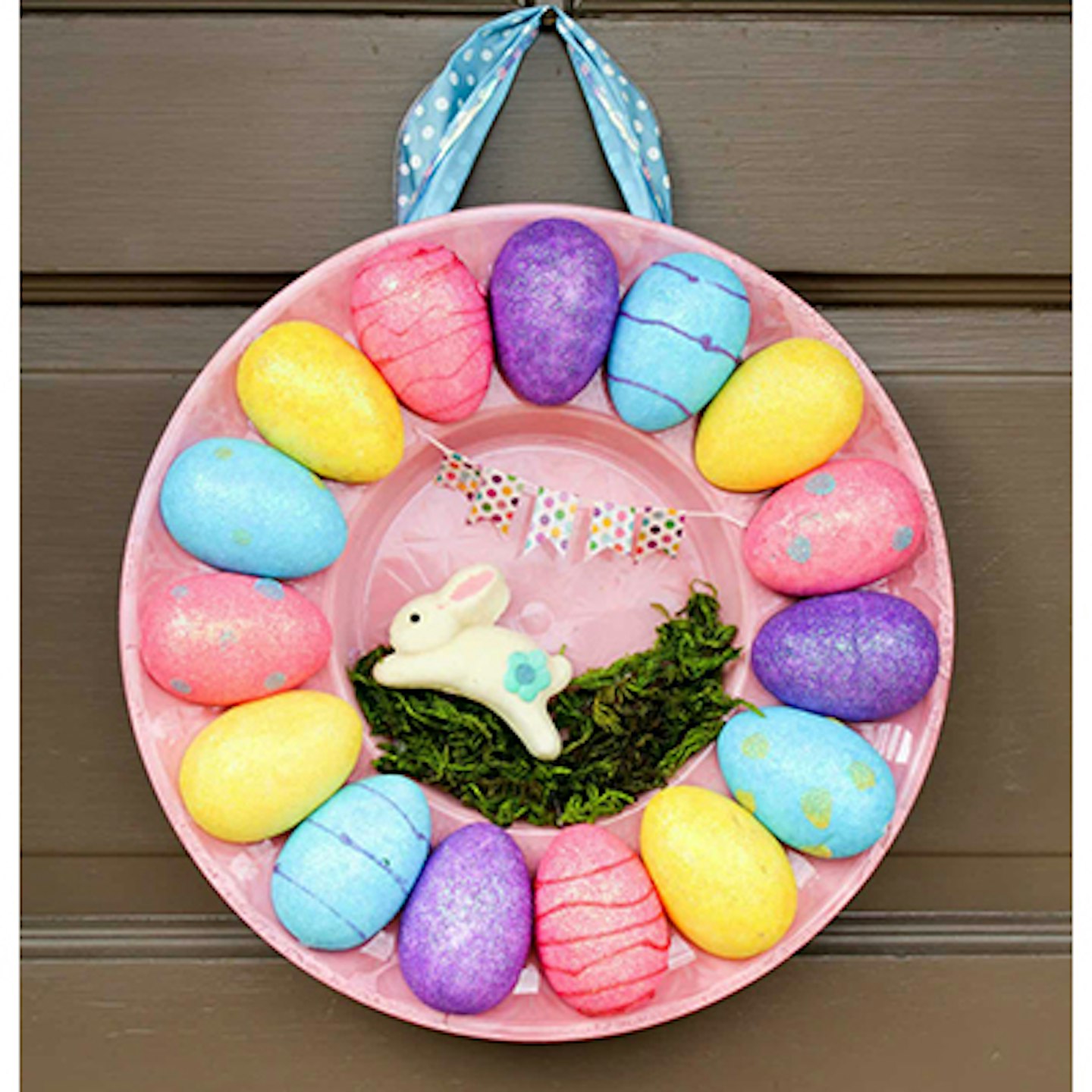 plastic egg tray easter wreath