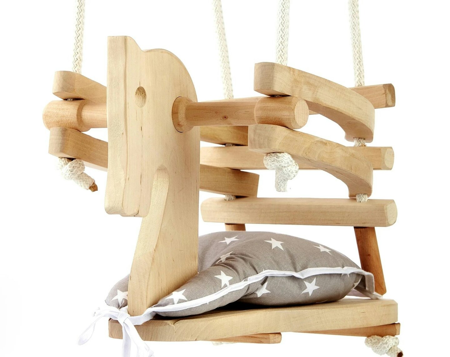 wooden horse swing