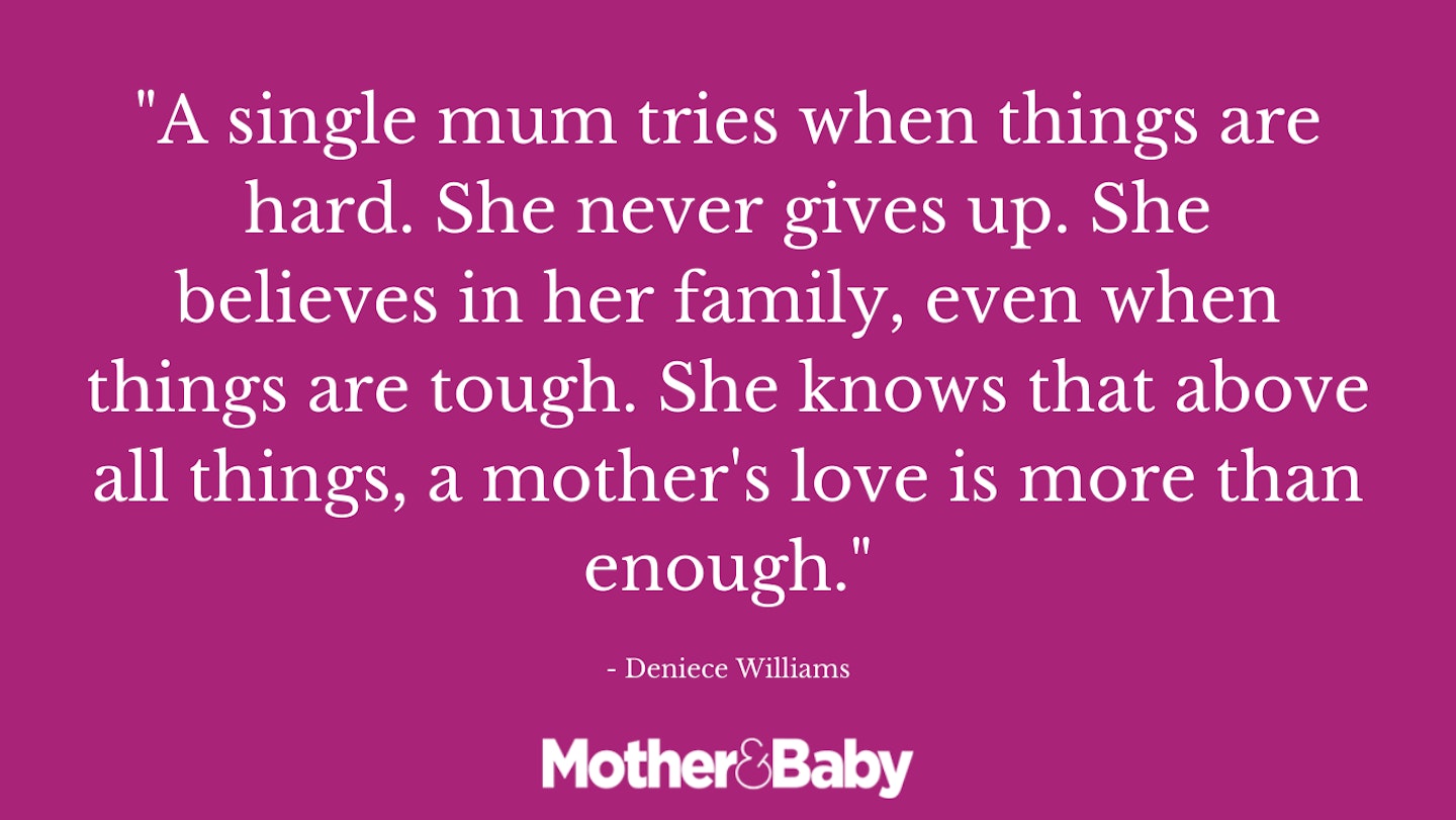 Single mum quote family