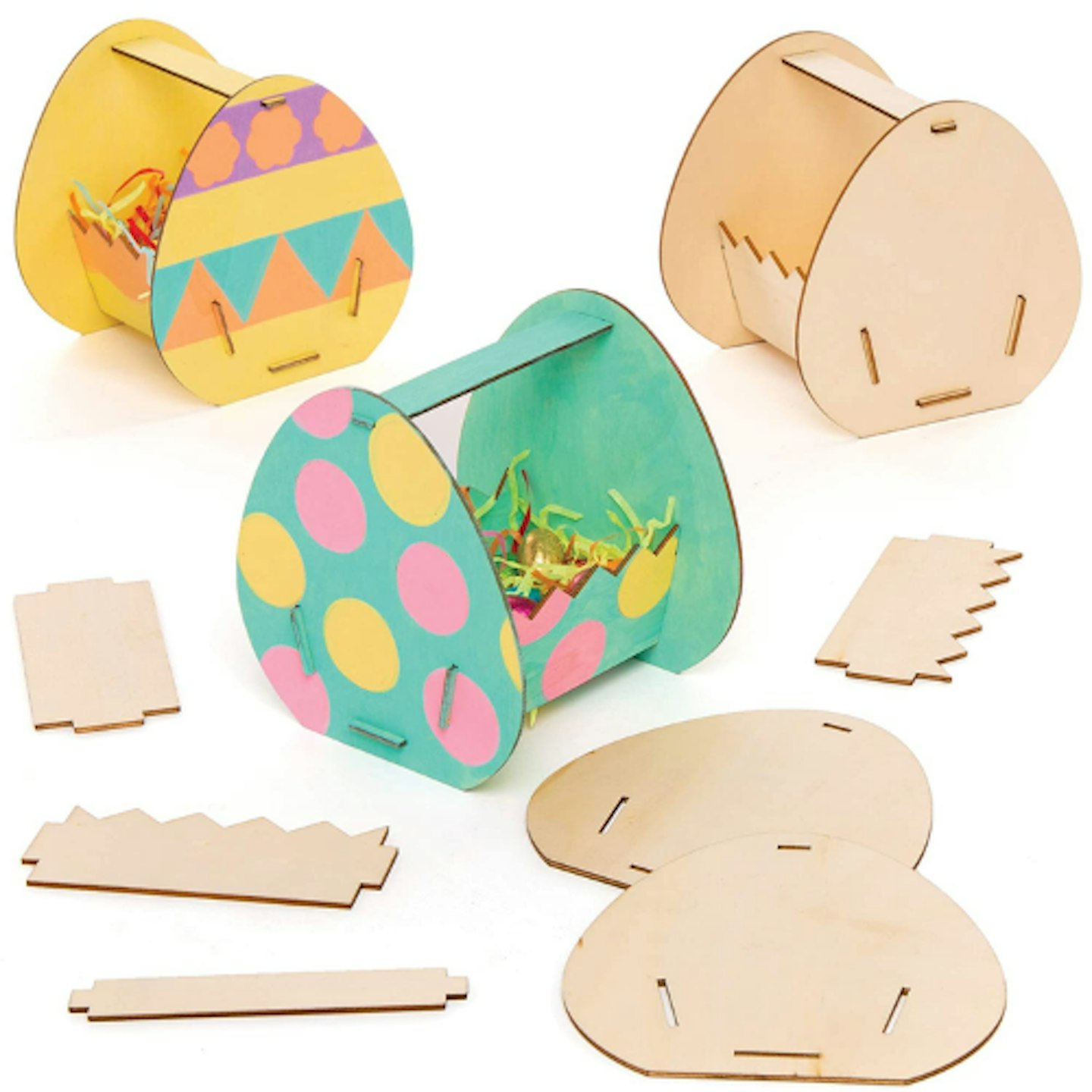 Easter Egg Wooden Baskets