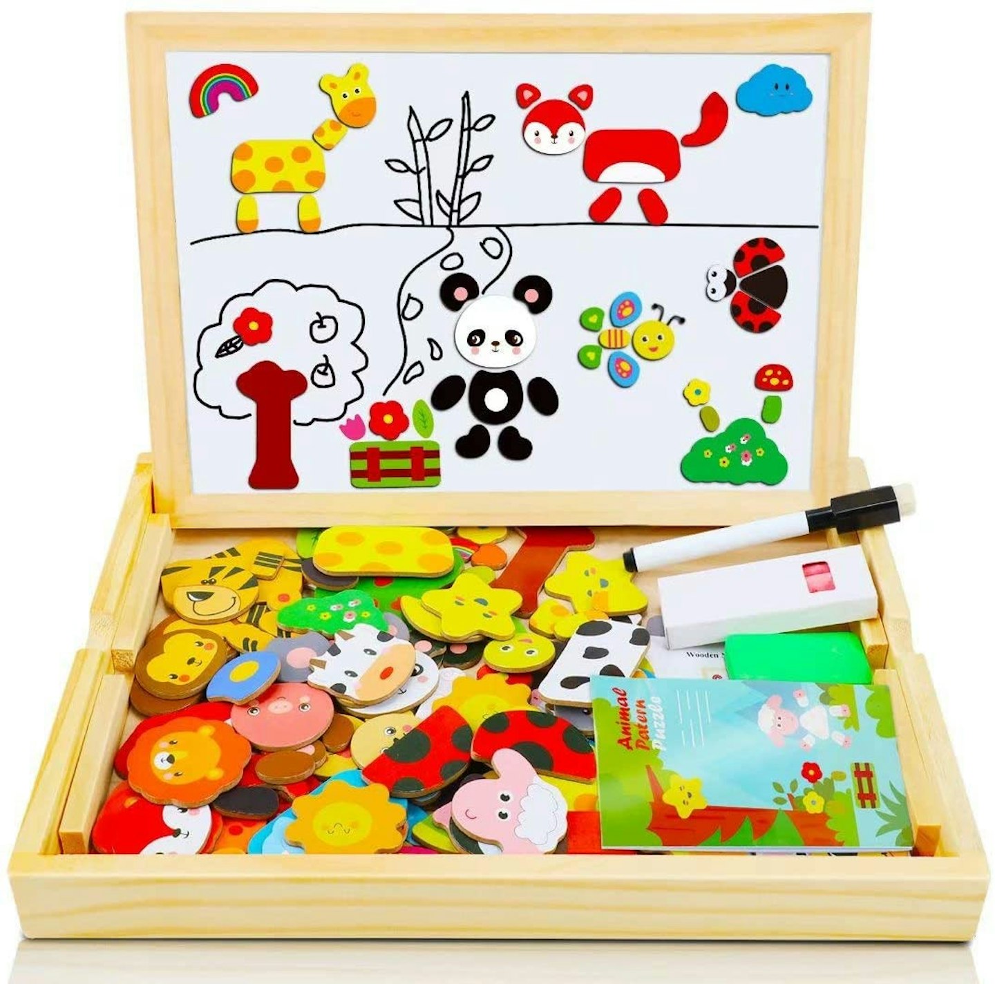 Wooden magnetic puzzle