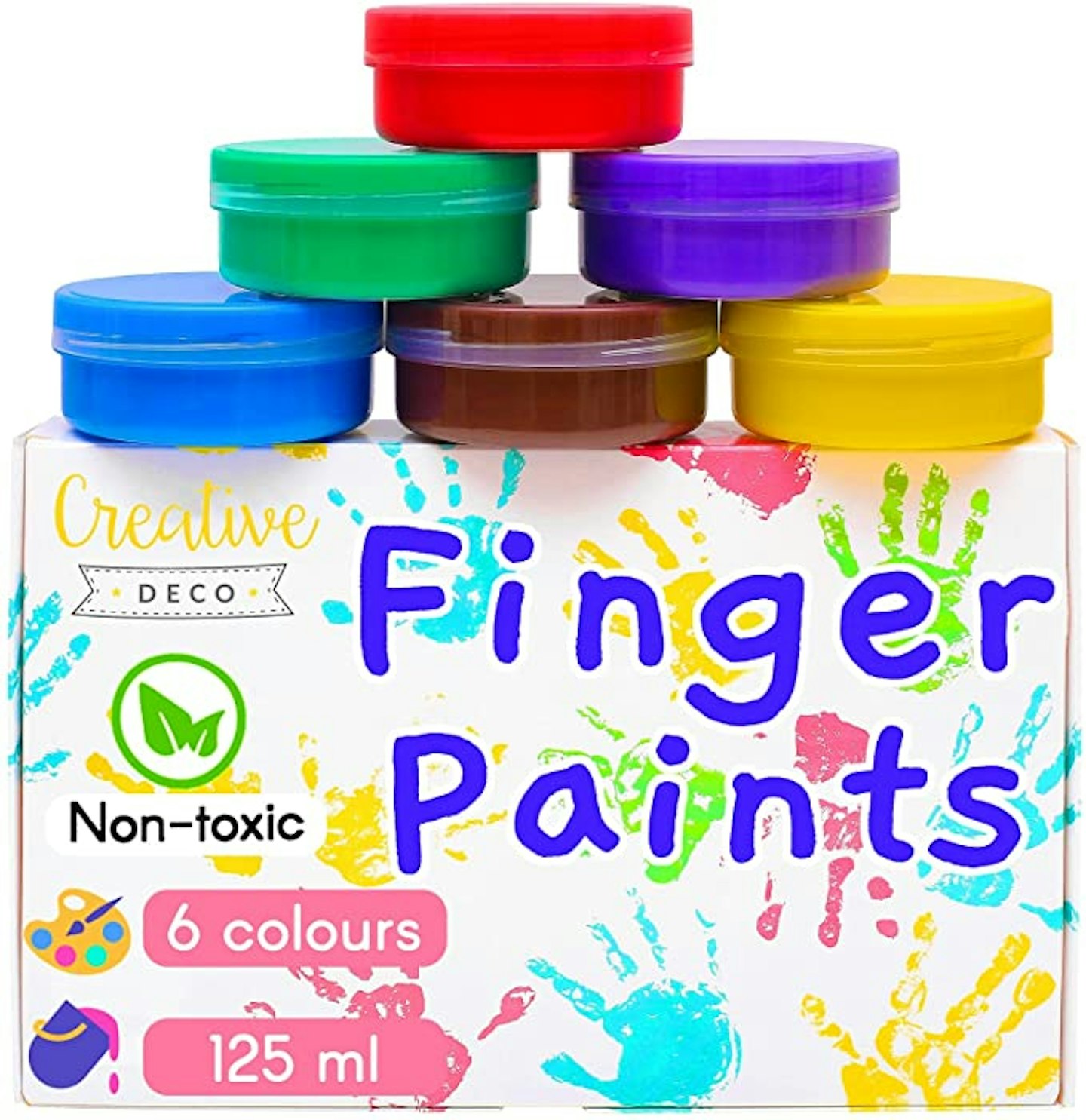 Creative Deco Washable Kids Finger Paints