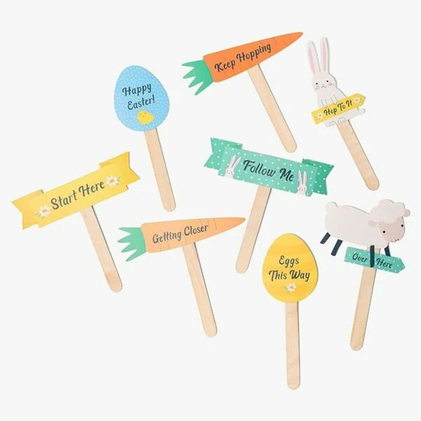 Easter Egg Hunt Flags Set