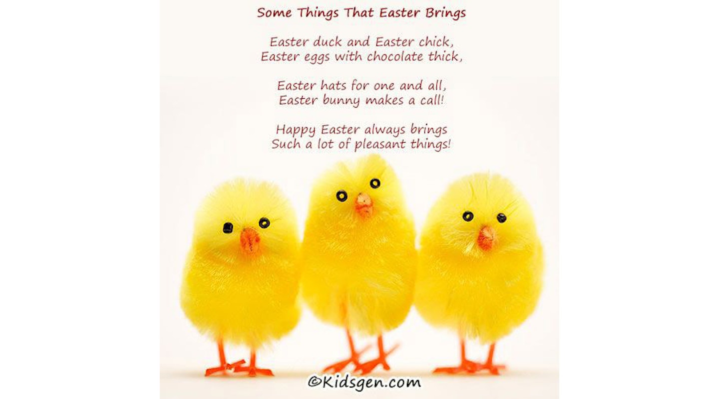 Easter poem for kids - Some things that Easter brings