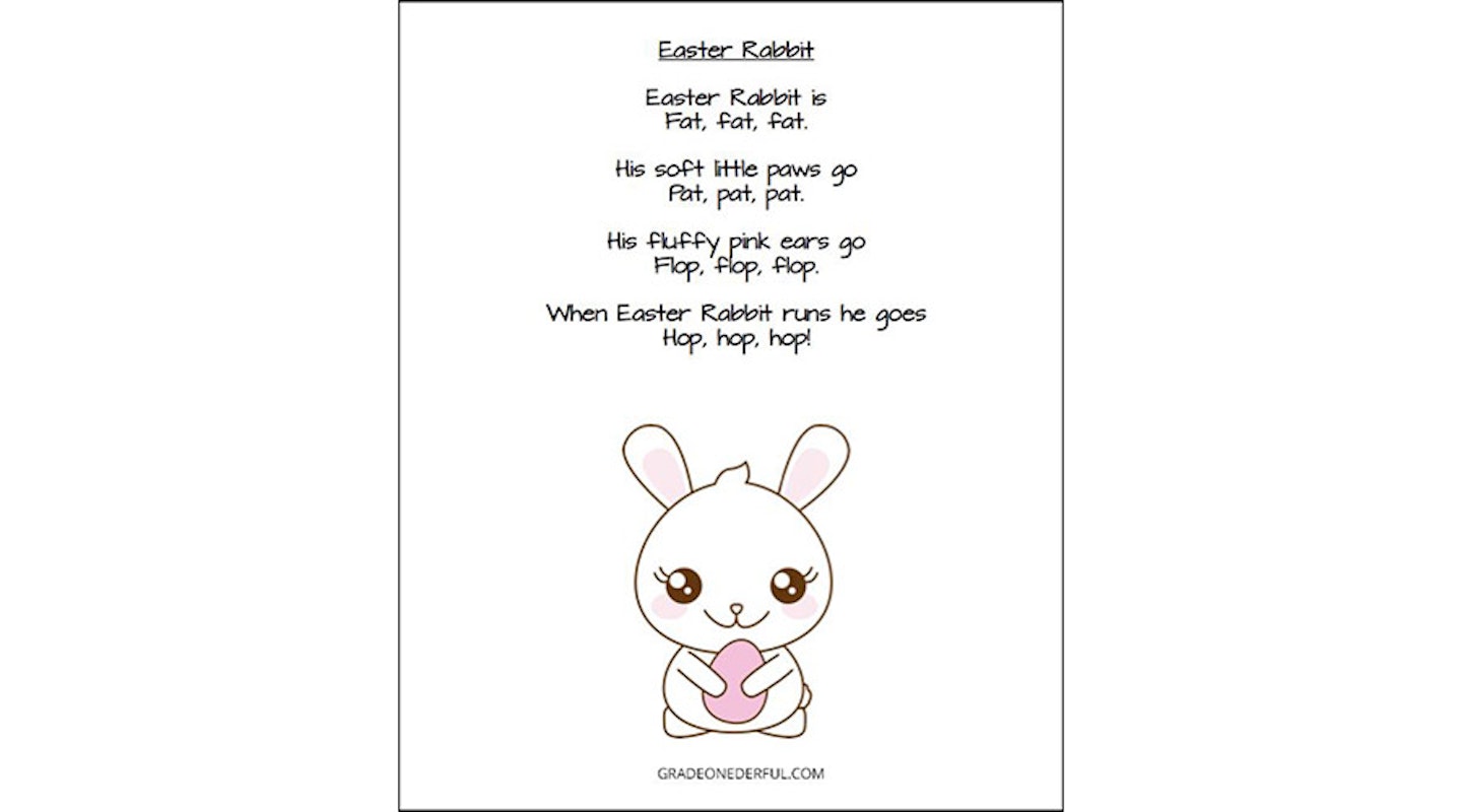 Easter poems for kids - Easter rabbit