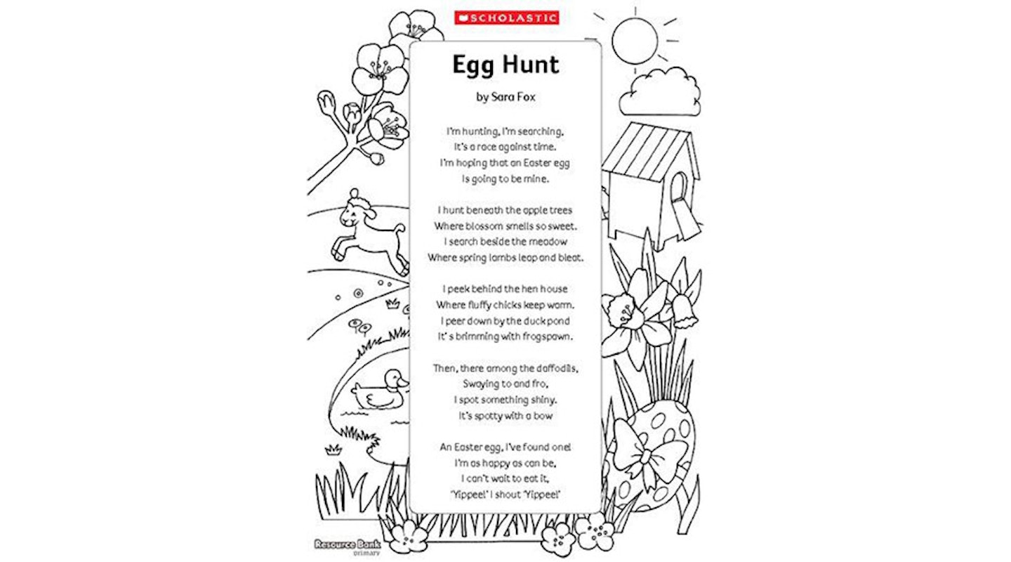Egg hunt - Easter poems for kids