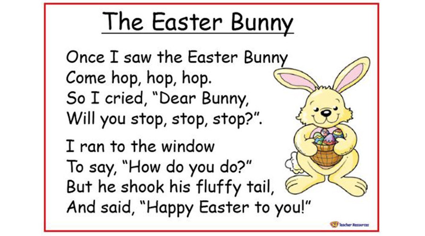The Easter bunny poem