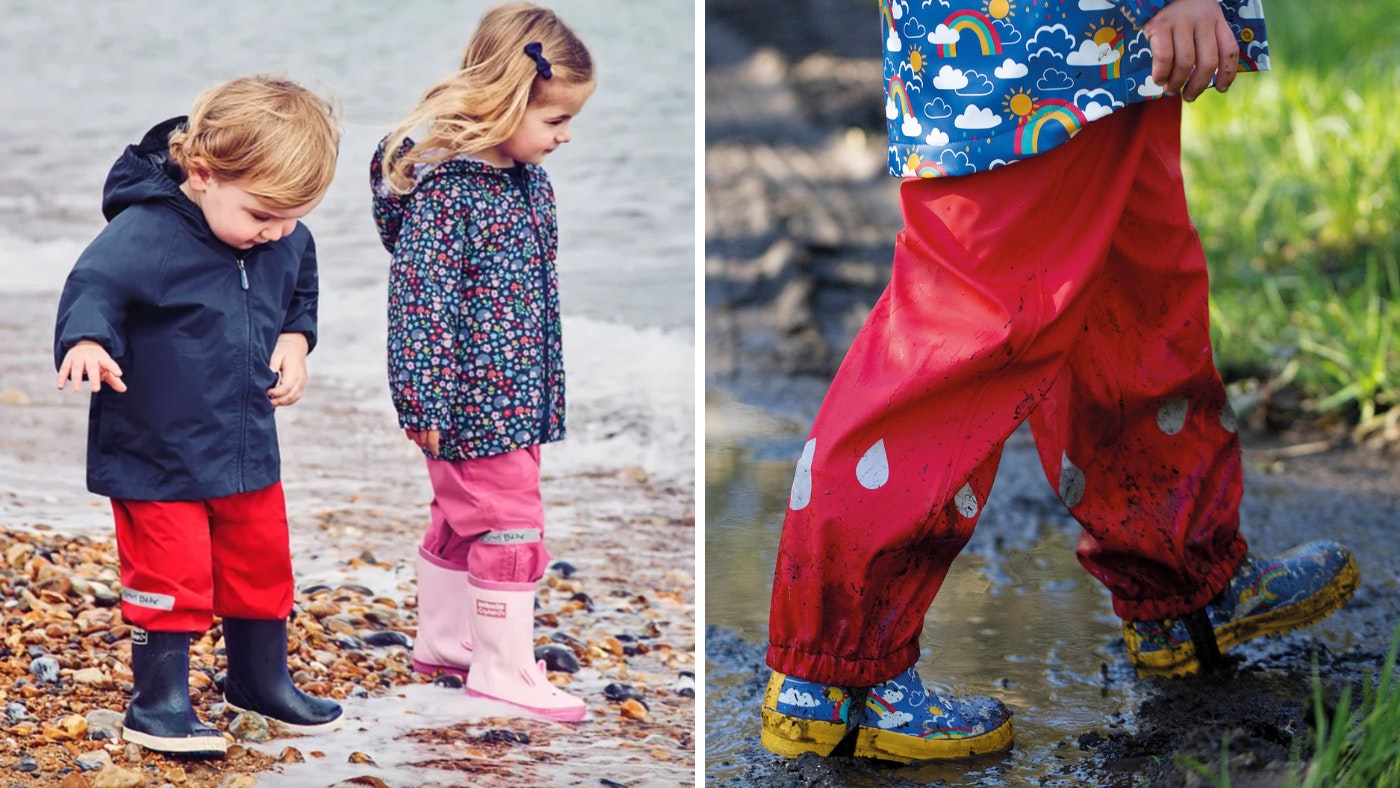 Kids Baby Waterproof Pants wader Ourdoor Infant Rain-proof Trousers Boys  Girls