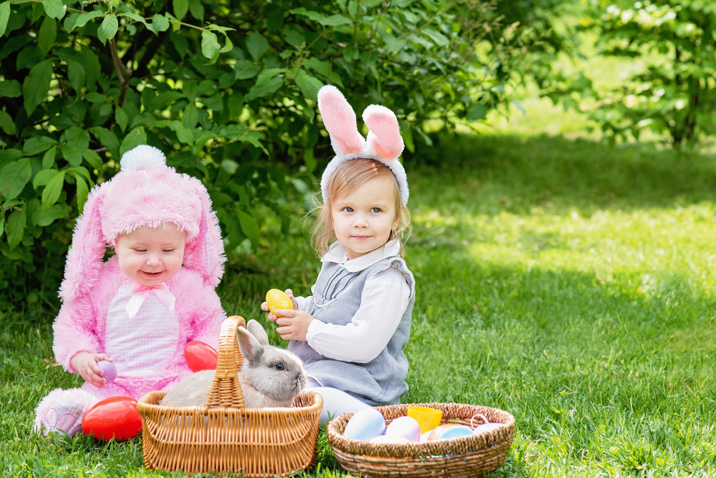 Easter egg hunt outdoors