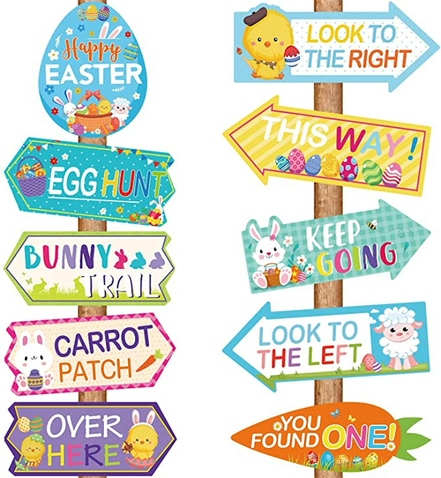 egg hunt signs