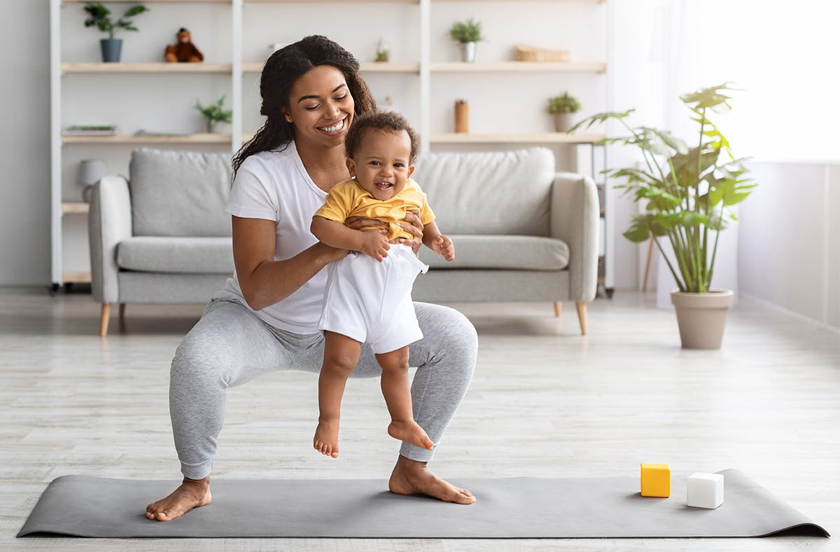 Exercising with a toddler in tow Mum Mother Baby