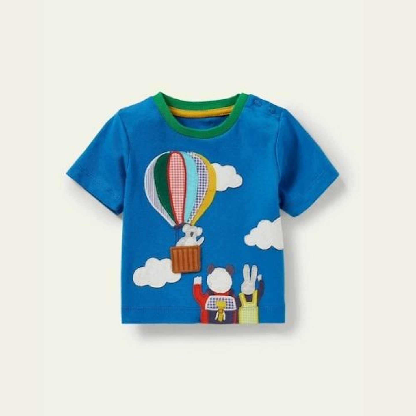 Lift-the-flap Jersey T-shirt - Bright Marina Balloon