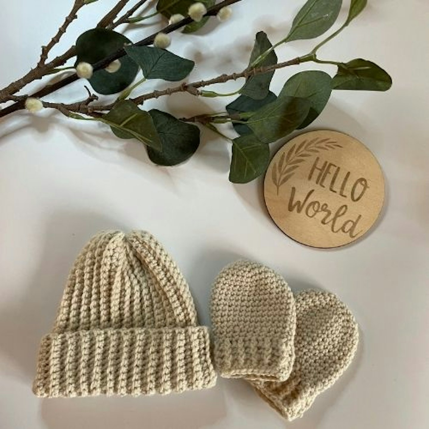 New Baby Gift-set | Hat & Mittens | Baby Gift | Baby accessories | New Baby Gift