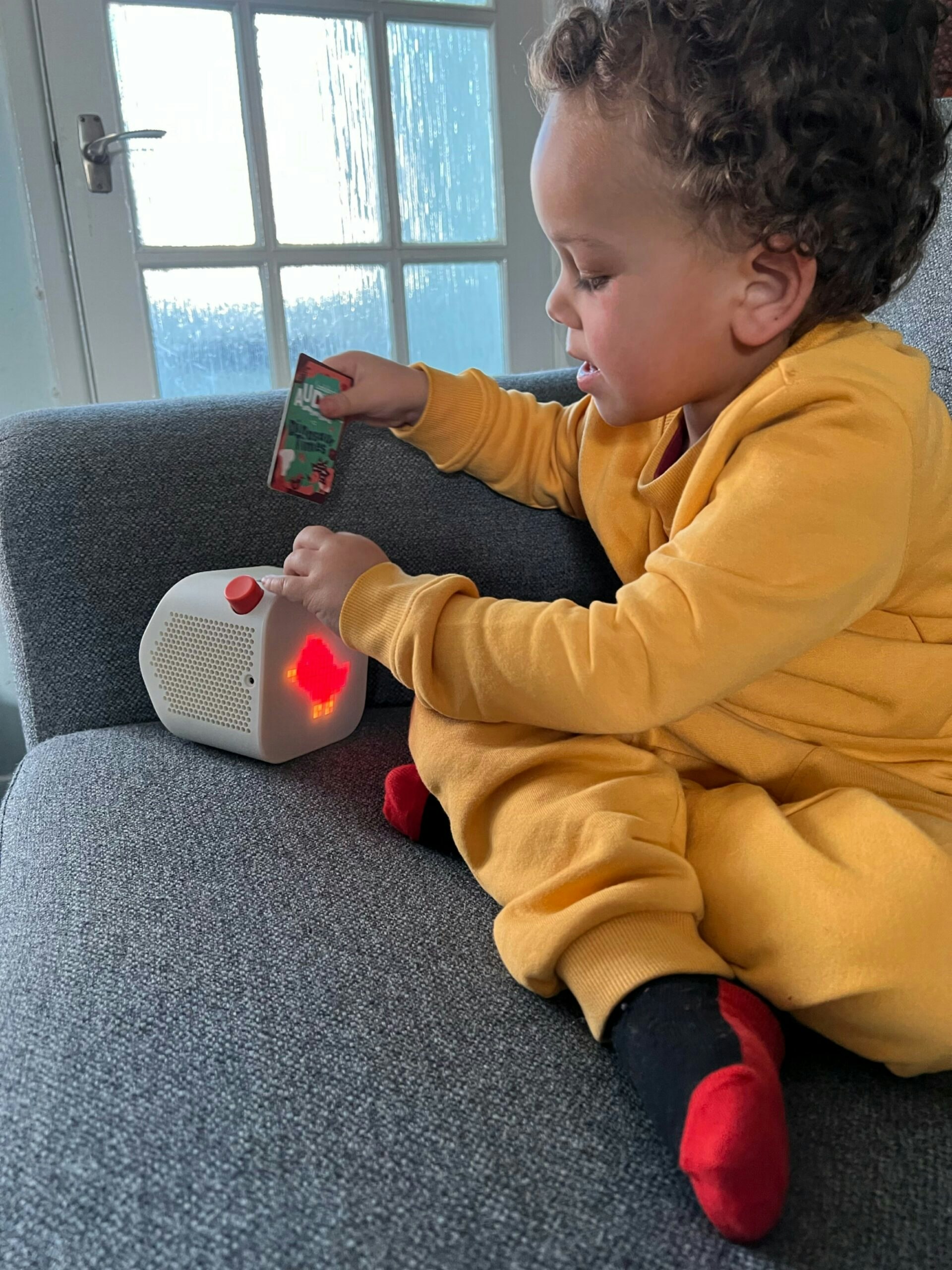 My son testing his Yoto